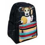 Školská taška Cogio Psík v sprche čierno-farebný